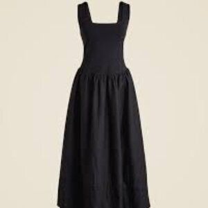 NWT J. Crew Drop Waist Mixy Dress (Black, XXS)